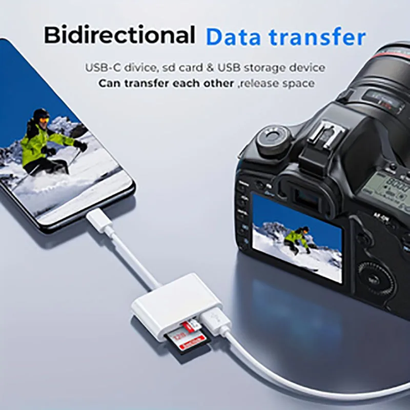 USB-C Kartenleser 3-in-1 für SD und microSD – Bild 5