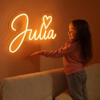 Benutzerdefinierte Neon Zeichen personalisierte Name Neon Zeichen LED Nachtlicht Geburtstag Hochzeit Zeichen
