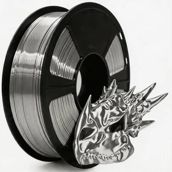 3D-Filament 1,75 mm, glänzendes Seiden-PLA-Filament mit glatter, seidiger Oberfläche, Maßgenauigkeit +/- 0,02