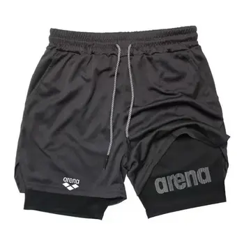 Sommer Herren Gym-Shorts, Strand-Surfshorts, Atmungsaktive Schnelltrocknende Sportshorts