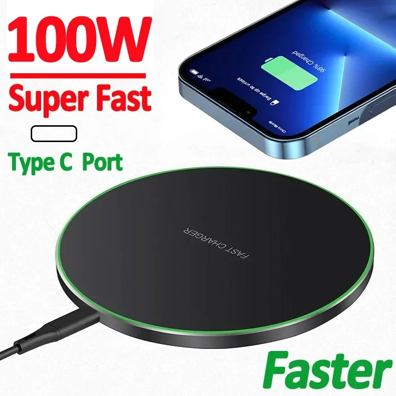 Kabellose Ladestation 100 W für iPhone, Samsung Galaxy und