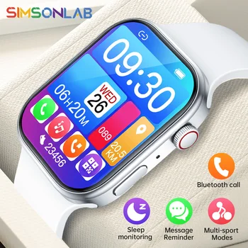 Smartwatch 1,83 "HD Bildschirm Schlaf & Gesundheit Überwachung Bluetooth Anruf Multi-Sport Modi Mode Smart