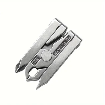 EDC 6-in-1 tragbare faltbare Mini-Zange, multifunktionales Outdoor-Survival-Klemmwerkzeug, Campingausrüstung