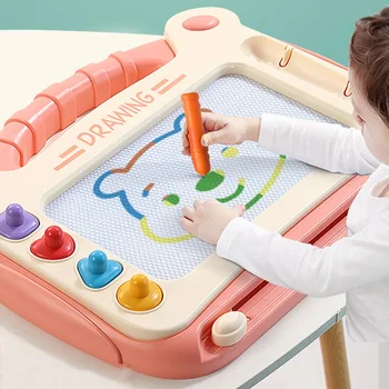 Kinder Cartoon Reißbrett Baby Puzzle Magnetische Schreibtafel Spielzeug Graffiti Magnetische Reißbrett