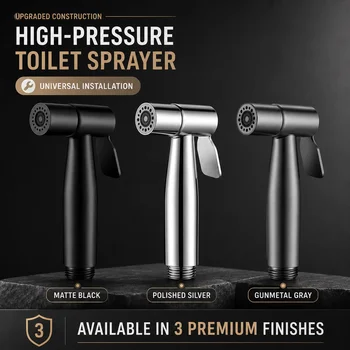 304 Edelstahl Bidet-Sprühgerät Hochdruck-Handbrause Toiletten-Shattaf-Sprühpistole für Badezimmerreinigung