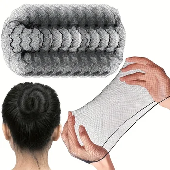 Haarnetz, 50,8 cm, elastisches, unsichtbares Stretchnetz für Catering-Service, Ballett-Dutt, Schlafen, Frauen