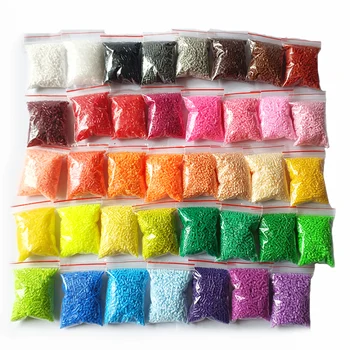 Beutel 2,6mm Hama Perlen Puzzle Perlen Bügelperlen DIY Perler Intelligenz-Lernspielzeug (2000 Stück)