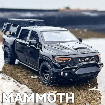 1:32 Dodge RAM 1000 TRX Mammoth Picku Legierung Automodell Sound und Licht zurückziehen Kinderspielzeug
