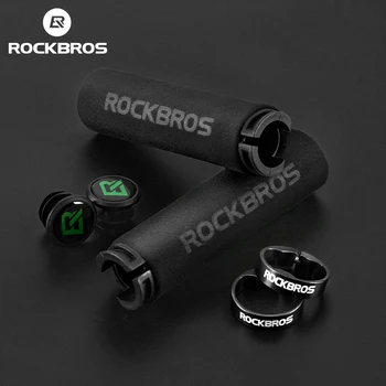 ROCKBROS Fahrradgriffe Rutschfeste Stoßdämpfende Schwamm-Lenkergriffe MTB Rennrad-Griffe Ultraleichte