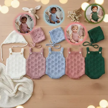 5 Stile, süßeste Pullover-Outfits für Größe 10-12 Zoll große Bebe-Reborn-Puppen, weiches Gefühl