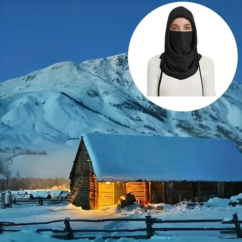 Unisex Winter-Sturmhaube - Winddichte Maske mit Kordelzug – Bild 5