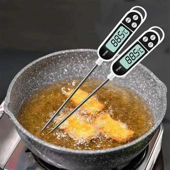 Lebensmittelthermometer TP300 Digitales Wasser-Öl-Thermometer für die Küche zum Kochen von Fleisch