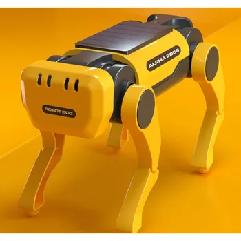 Roboter Hund Wissenschaft Experiment Kits Solarbetriebene Welpe für Kinder DIY Pädagogische Stamm Spielzeug