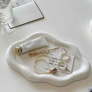 Edle PVC-Kunststoff Schmuckablage in Mini-Wolkenform, Aufbewahrungsteller für Schmuck, Uhren und Schlüssel