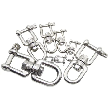 Drehbarer Ankerverbinder aus Edelstahl 304, für Boote, Marine, Yacht, Drehverschluss, Rollschäkel, Haken