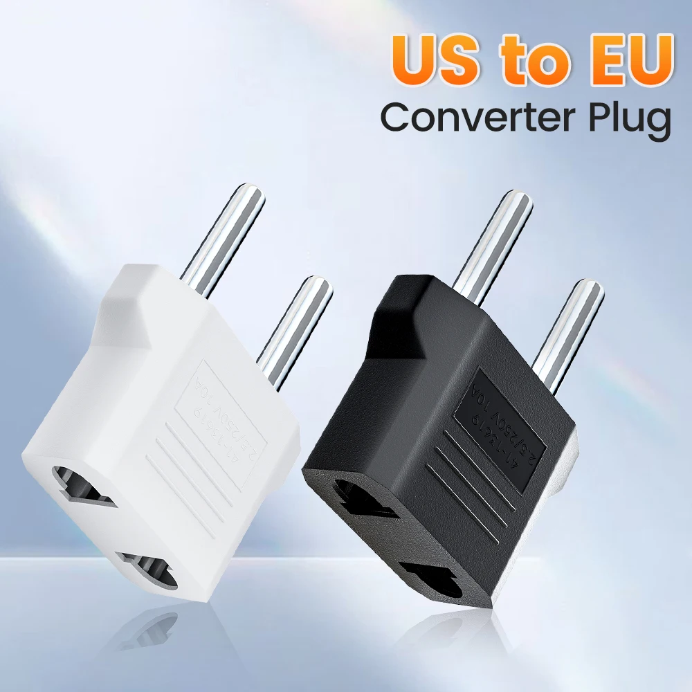 Elektrischer Steckdosenadapter US zu EU Konverter-Stecker