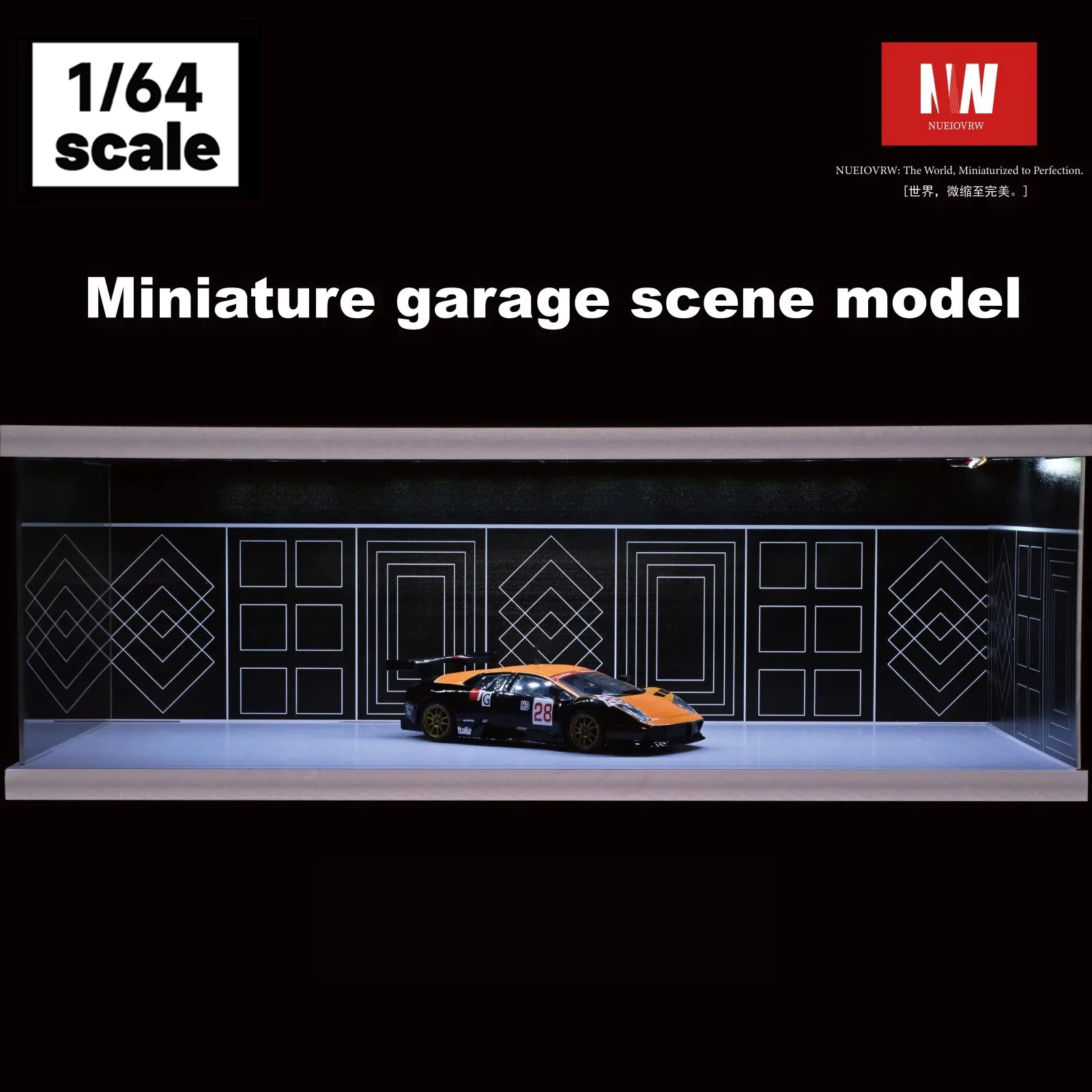 1/64 Diorama Auto-Garagenmodell Auto-Parkplatz – Bild 2