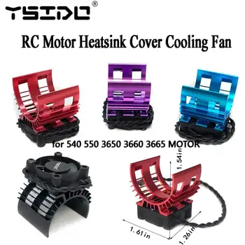 YSIDO RC Elektroauto 540 550 3650 3660 3665 Bürstenloser Motor Kühlkörperabdeckung Lüfter für 1/10 1/12 Wltoys