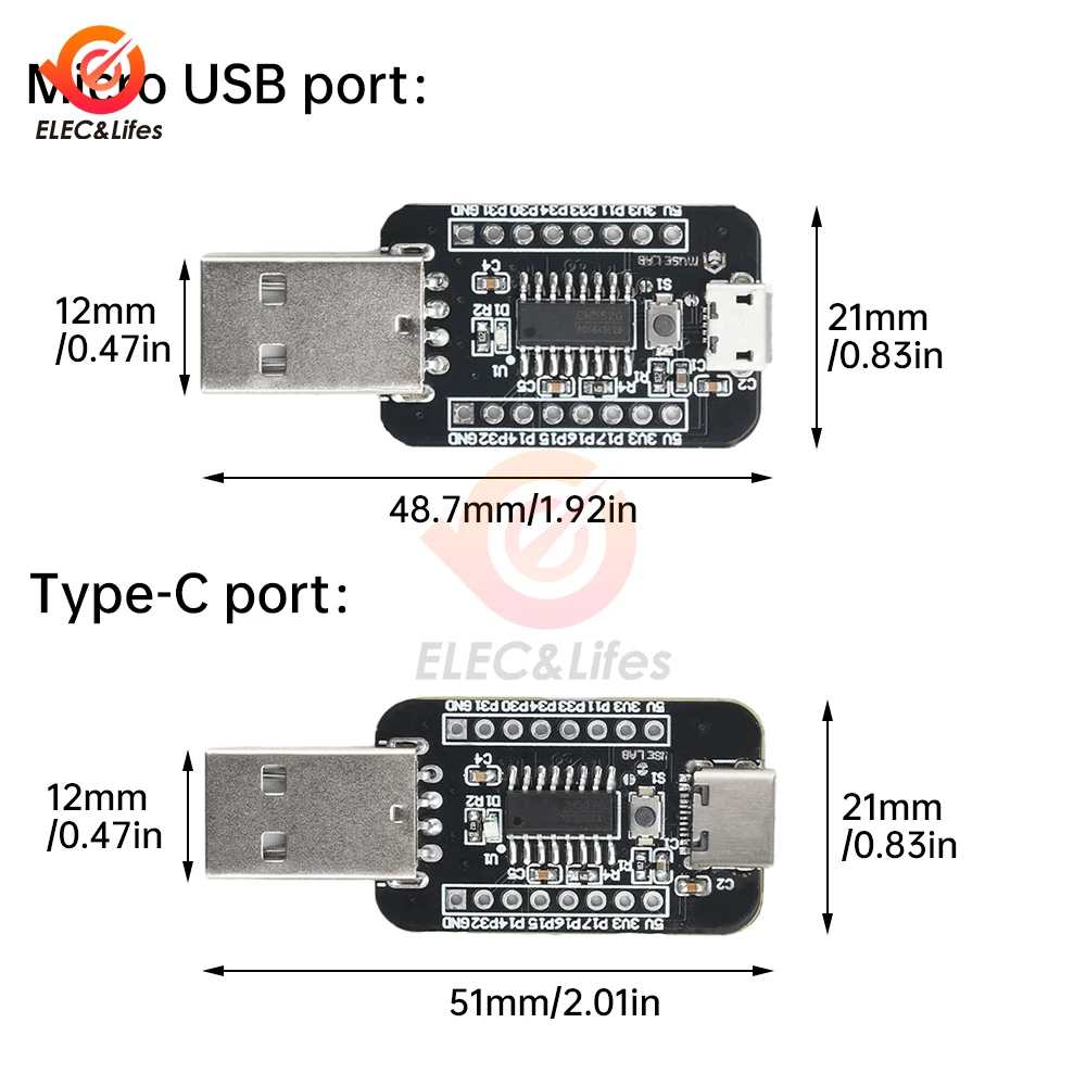 CH552G Minimales Systemboard mit verbessertem E8051-Kern, 24 – Bild 3
