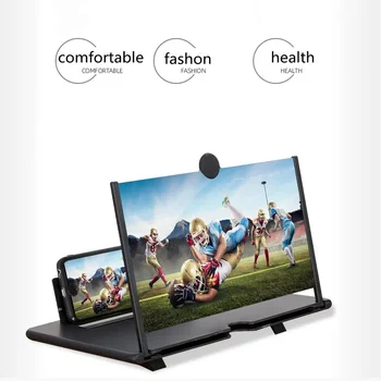 10/12 Zoll Multifunktionaler HD-Verstärker Handy-Bildschirmvergrößerer HD-Bildschirm-Lupe Anti-Blaulicht