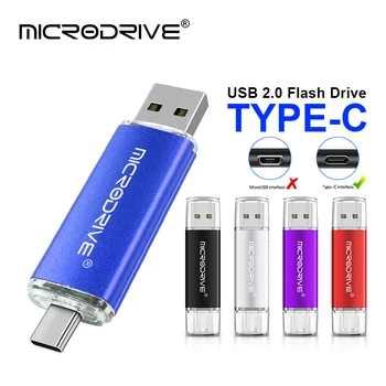 Typ-C USB-Stick OTG Hochgeschwindigkeits-Laufwerk 256GB 128GB 64GB 32GB 16GB 4GB Externer Speicher