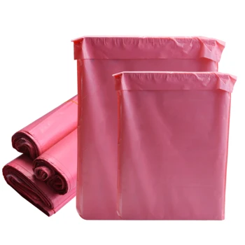 Verdickte, selbstklebende Tasche aus rosa Kunststoff, Kuriertasche, wasserdichte Verpackungstasche