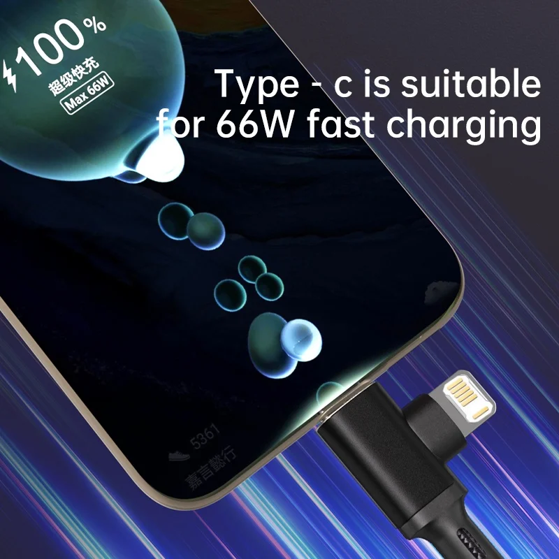 2-in-1 Ladekabel USB-A / USB-C auf Lightning, PD, für iPhone – Bild 4