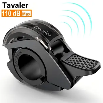 Tavaler Neue Verbesserte Fahrradklingel 110dB Max. Laute, Klare PC-Klingel, Wasserdicht, Rutschfest