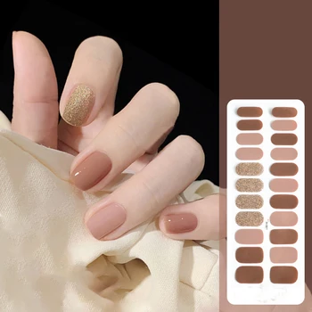 22finger Flash Pailletten Nagellack Gel Film ins Wind Wasserdicht Dauerhafte Nagel Aufkleber