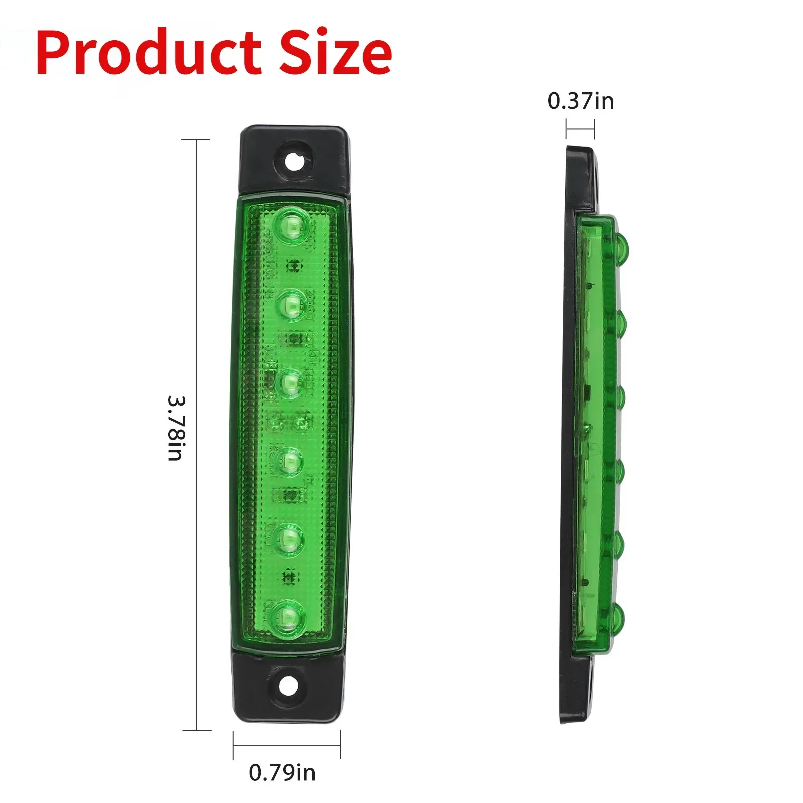 10PCS 12V-24V Led Seite Marker Anzeige Auto Lichter Vorne – Bild 4