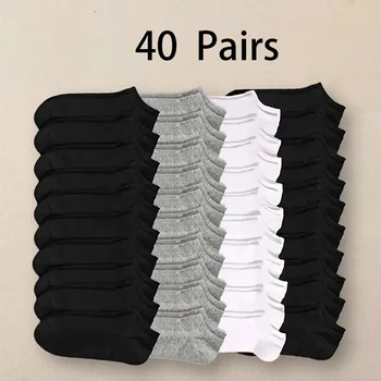 Sommer Frühling Unisex Einfarbige Knöchelsocken 10/20/40 Paar Weiche Leichte Unsichtbare Sportsocken