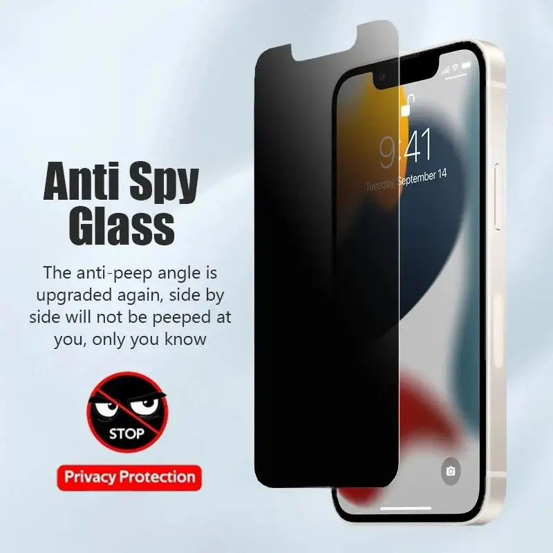 1–5 Stück Anti-Spionage-Displayschutz aus gehärtetem Glas für – Bild 2