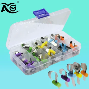 AG 50 Stück/Box Dental Kieferorthopädische Formblech Schnittkonturierte Metallmatrizen mit Positionierung