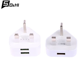 Universal UK Stecker 3-poliger Ladegerät Adapter mit USB-Anschlüssen Laden für iPhone 11 für Huawei Ladegerät