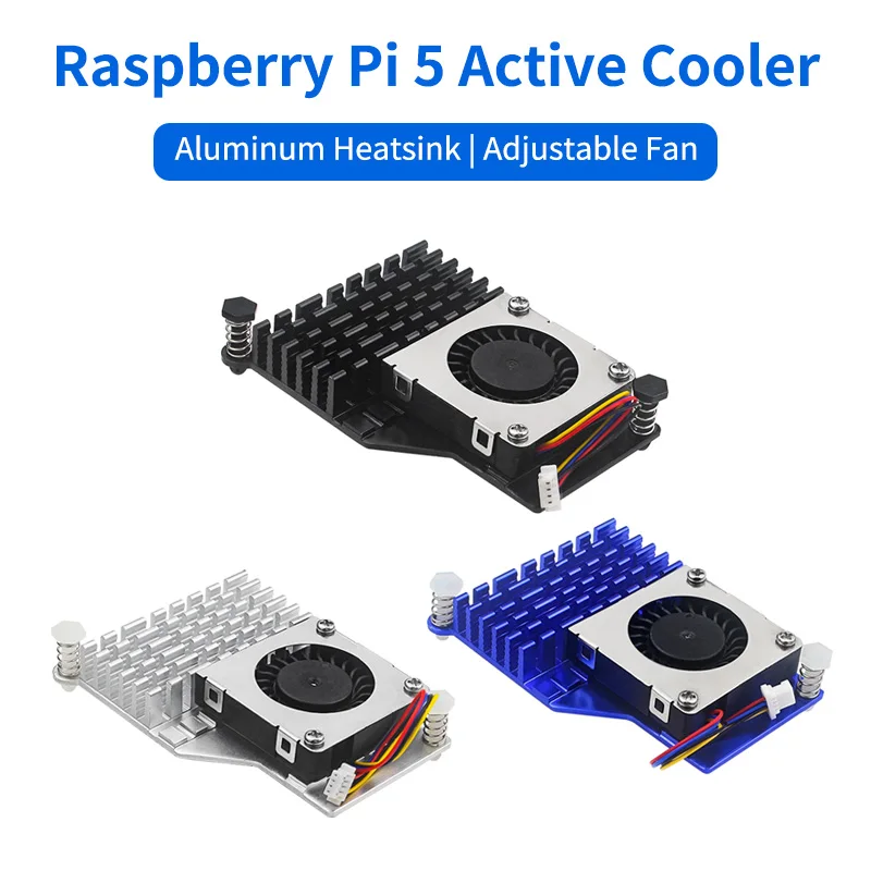 Raspberry Pi 5, aktiver Kühler, Aluminium-Kühlkörper