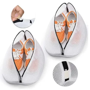 Mesh Wäschesack Waschmaschine Schuhe Tasche mit Reißverschlüssen Reise Schuh Aufbewahrungstaschen