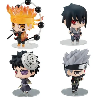 Anime Naruto Action Figure Naruto Sasuke Kakashi Itachi Modell Spielzeug Desktop Ornament Dekoration Geschenk