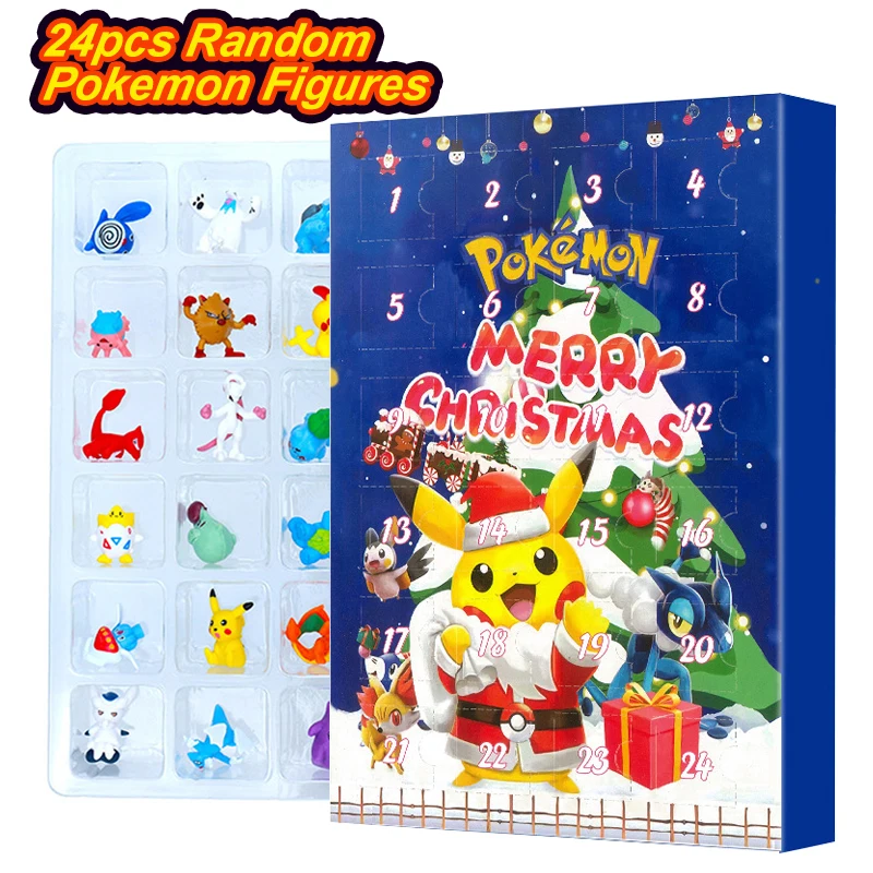 Pokemon-Figuren-Adventskalender Geschenkbox – Bild 4