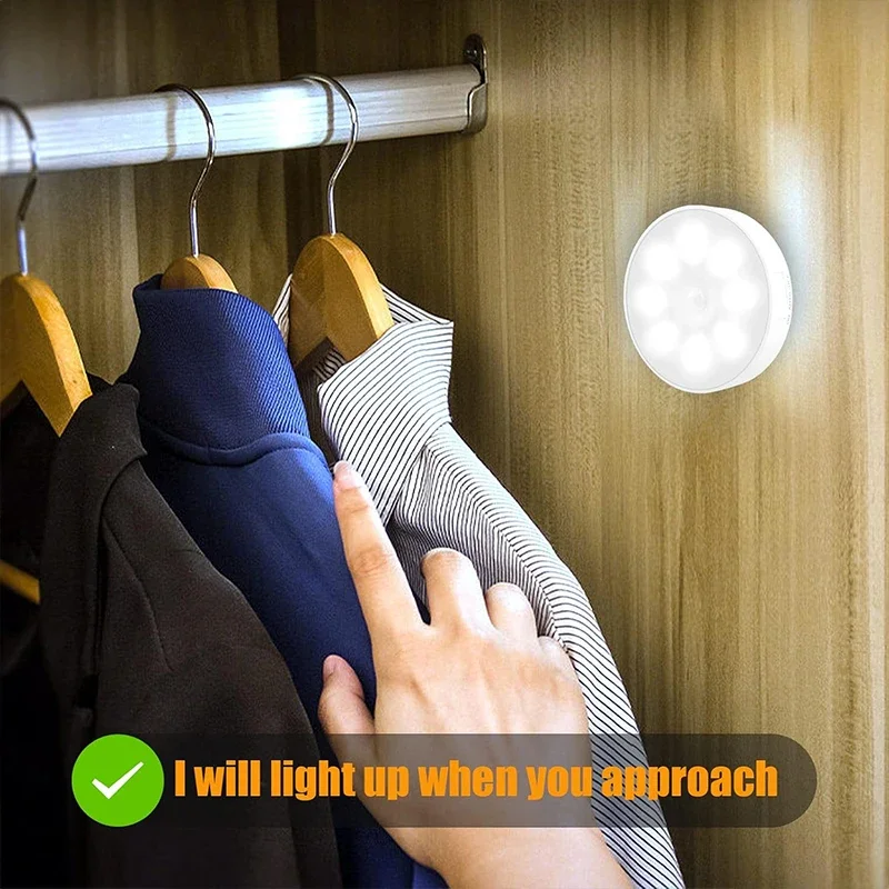 2 ~ 6 Pack Motion Sensor LED Nachtlicht USB Aufladbare 3 – Bild 4