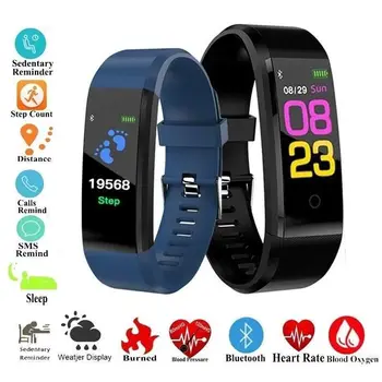 Smart Band Blutsauerstoff Blutdruck Herzfrequenz Überwachung Wasserdicht Monitor Fitness Smartband Armband