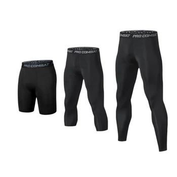 Herren-Kompressionshose, Strumpfhosen, coole, trockene Leggings, Sport-Baselayer-Laufhose, sportliches