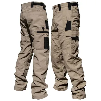 Männer Casual Taktische Hosen Multi Taschen Arbeit Hosen Männlichen Outwear Gerade Herbst Cargo Hosen Frühling