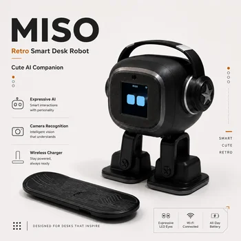 KI-Roboter | Sprachsteuerung, Emotionale Interaktion, Intelligenter Chatbot, Kamera-Erkennung, Singendes