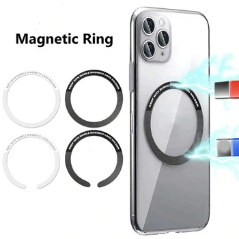 Magnetischer Metallplattenring, kabelloses Ladegerät, Aufkleber aus Eisenblech, Autotelefonhalter, kompatibel