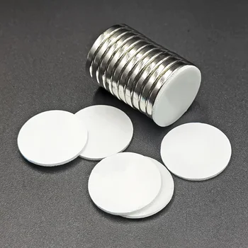 Leistungsstarker Magnet Runde Neodym-Magnete mit Doppelseitigem Klebeband Magnetisch für Büro Küche Fixierung