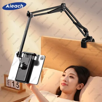 Tablet-Halterung für Bett mit langem Metallarm, iPad-Ständer, Tablet-Halterung 360° ° Rotierende