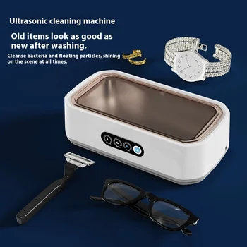 Ultraschall Reiniger Maschine Brillen 650 ml Mini Hochfrequenz Vibration Reinigung Für Gläser Schmuck Prothese