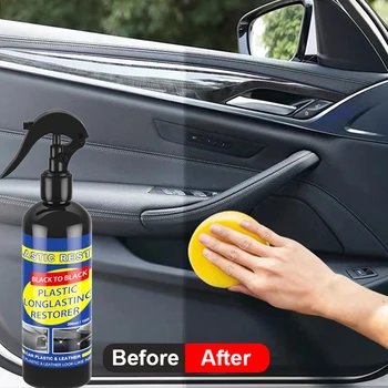 Auto-Kunststoff-Restaurator, zurück zu schwarz, glänzende Auto-Reinigungsprodukte, Kunststoff-Leder
