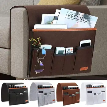 Haushalt Sessel Caddy Filz Couch Liege Armlehne Organizer für Magazin Tablet Handy Fernbedienung Hängende