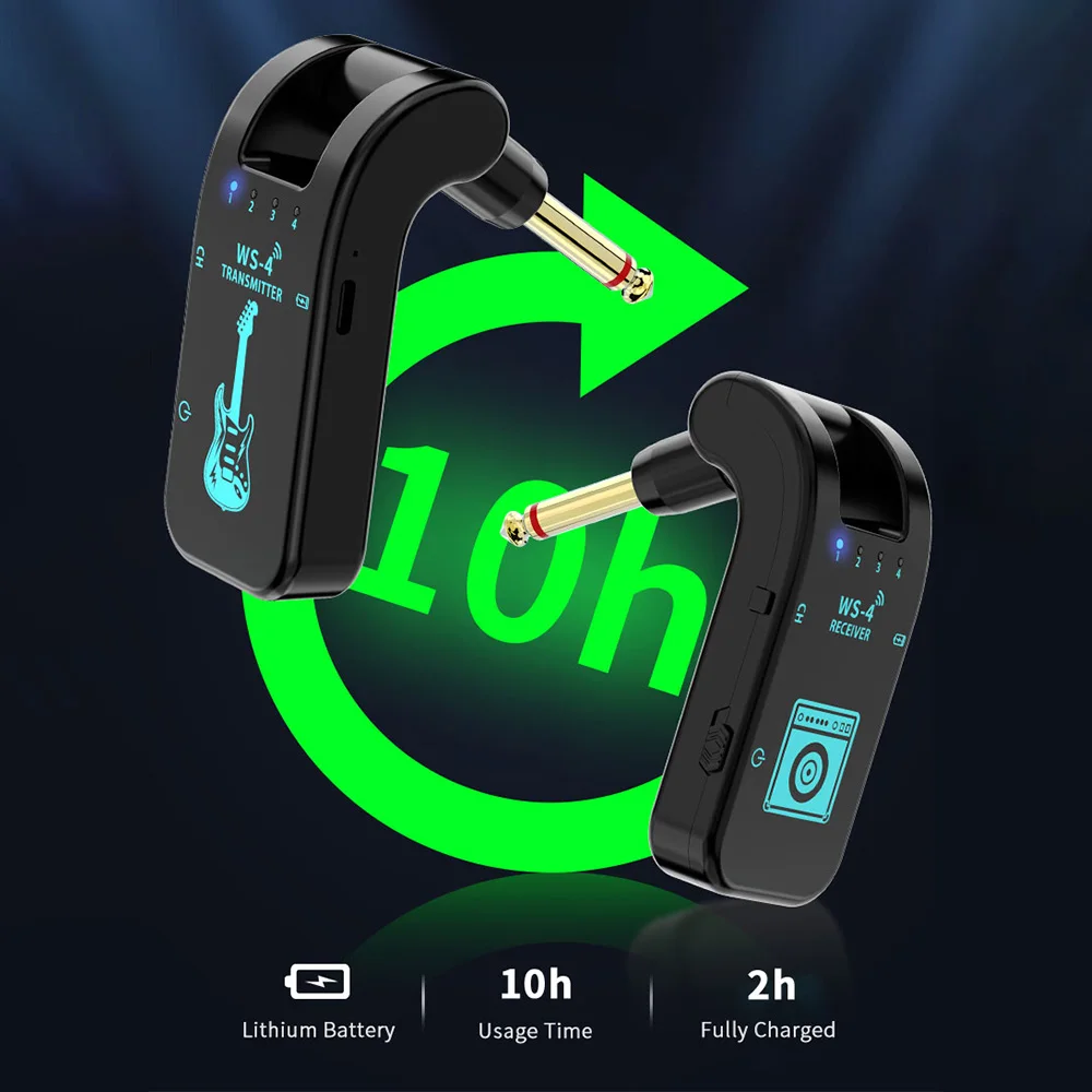 2,4G Wireless Gitarre System Gitarre Sender Empfänger Set für – Bild 5